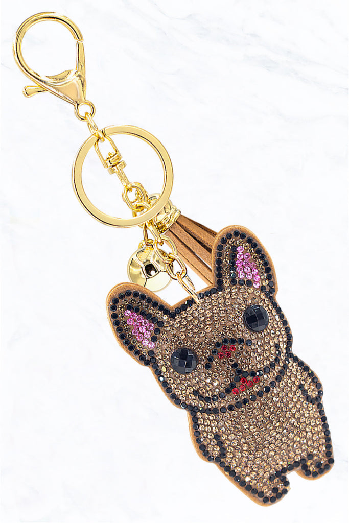 Louis Vuitton French Bulldog key chain