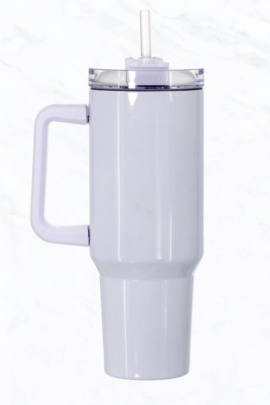 40oz STAINLESS STEEL TUMBLER HANDLE AND STRAW – JOSSLYN