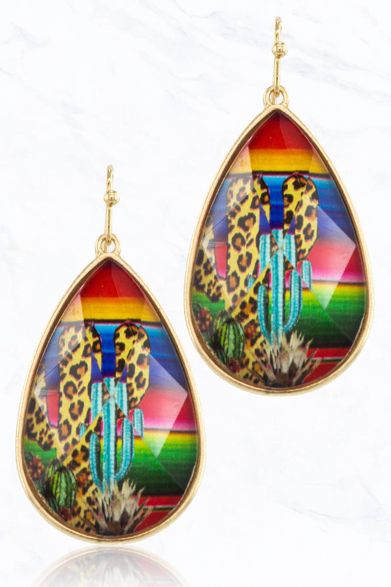 Epoxy Semi Precious Fish Hook Teardrop Earrings – Suzie Q USA