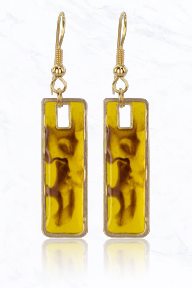 Rectangle Shape Charm Earrings – Suzie Q USA